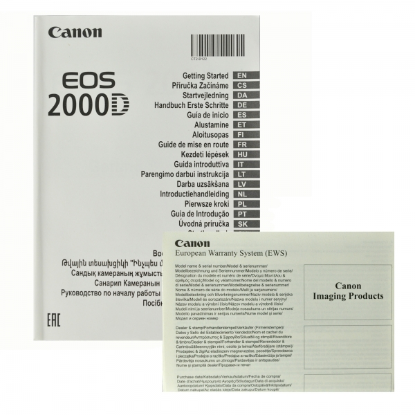 CANON EOS 2000D + 18-55 IS II  zestaw XL